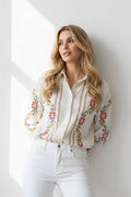 Ava - Chemise Broderies florales