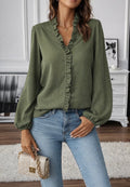 Clara - Blouse Kaki